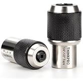 Thinkpro Adjustable Tap Socket Set, 3/8" Drive Tap Handle Tool | 2PC Ratcheting Tap Holder &amp; Tap Wrench for Tight Spaces, Fits Taps, Reamers, Screw Extractors (#6-1/2"), Cr-Mo Steel