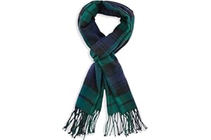 vimate Plaid Scarf for Men Women,Super Soft Classic Tartan Checkered Neck Scarves