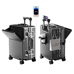 AIWEINY Zipperless Luggage, 22x14x9 Aviation