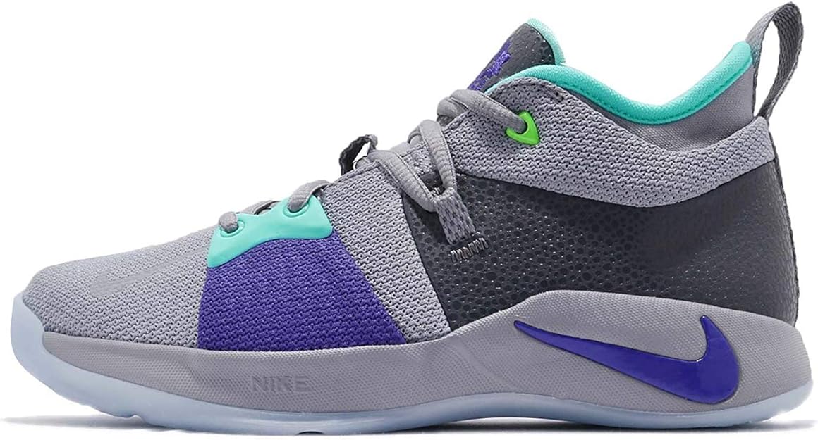 Tênis de basquete infantil Nike PG 2 (GS) platina pura/neo turquesa 34 | Amazon.com.br