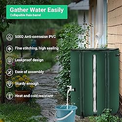 FAMIROSA 50 Gallon / 200L Collapsible Rain