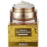 BMBCO 24K Gold Firming Cream – Hydrating Korean Moisturizer with Collagen & Hyaluronic Acid | Improves Elasticity & Visible Radiance | For Face, Neck & Eyes – 50ml