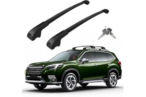 KOARIGO Roof Rack Cross Bars Compatible with Subaru Forester 2014-2026, Adjustable Aluminum Heavy Duty 300 LBS Anti-Theft Lock Cargo Carrier Rooftop Crossbar Accessories for Bike, Basket, Snowboard, Luggage
