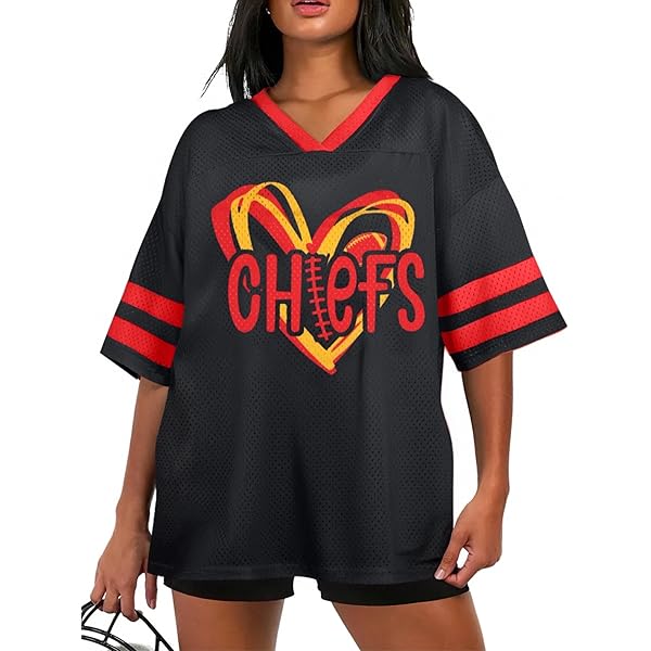 Amazon.com: Oversized Football Jersey Tshirt Women Game Day