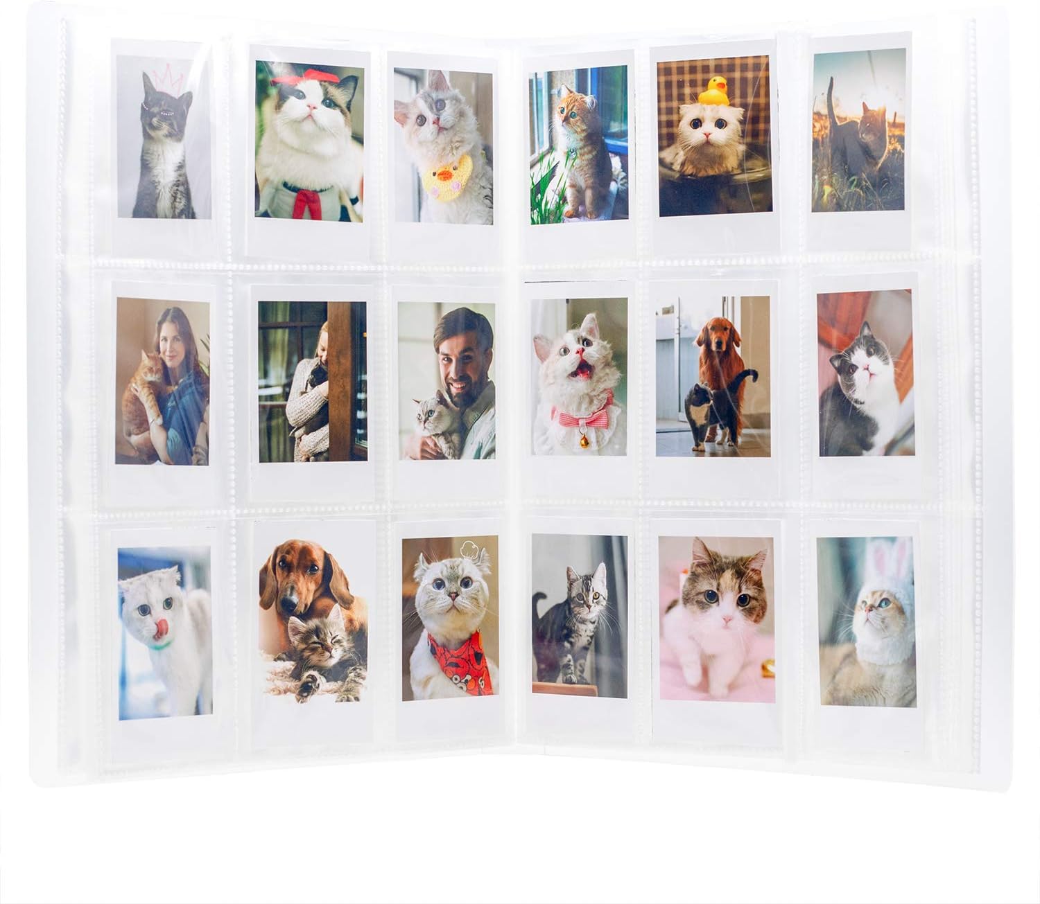 Photocard Kpop Binder Holder Book, 288 Pockets 3 Inch Mini Photo Album Kpop Albums for Photo Card Collection Transparent