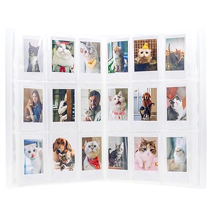 Amimy 288 Pockets Fotoalbum für Fujifilm Instax Mini 7 s 8 8 + 9 25 50 s 70 90, Polaroid Snap PIC-300, HP Ritzel, Kodak Mini 
