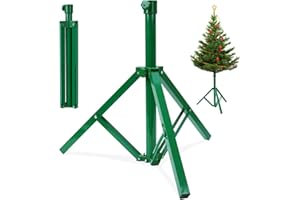 GREZJXC Christmas Tree Stand Christmas Tree Holder Artificial Christmas TreeHeavy Duty Christmas Tree Holder for Real Trees Fits up to 1.0 Inches Tree Insertion Green