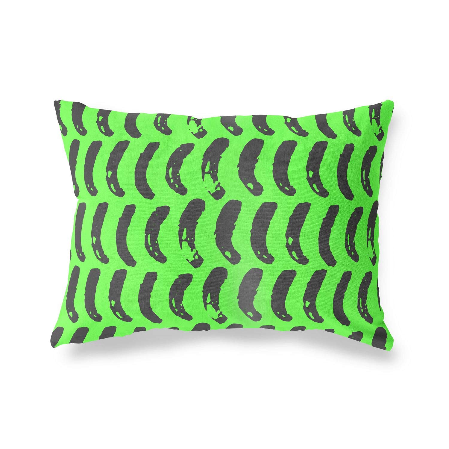 BonaMaison Decorative Cushion Cover, Neon Green Fume Throw Pillow Covers, Home Decorative Pillowcases for Livingroom, Sofa, Bedroom, Size: 45X60 Cm - Designed and Manufactured in Turkey