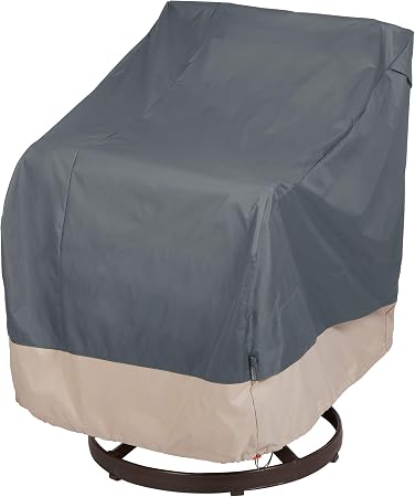 Amazon Com Modern Leisure 3012 Renaissance Ultralite Outdoor Swivel Lounge Chair Water Resistant 37 5 W X 39 25 D X 38 5 Patio Furniture Cover Gray Garden Outdoor