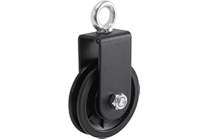 WEITELAI Cable Pulley for Fitness, U-Groove Pulley Block Heavy Duty Pulley Load 420 Lbs 360 Degree Swivel Detachable Bearing Lifting Pulley System for Gym Attachment, Wire Rope Traction, Hoists, Ladder Lifts