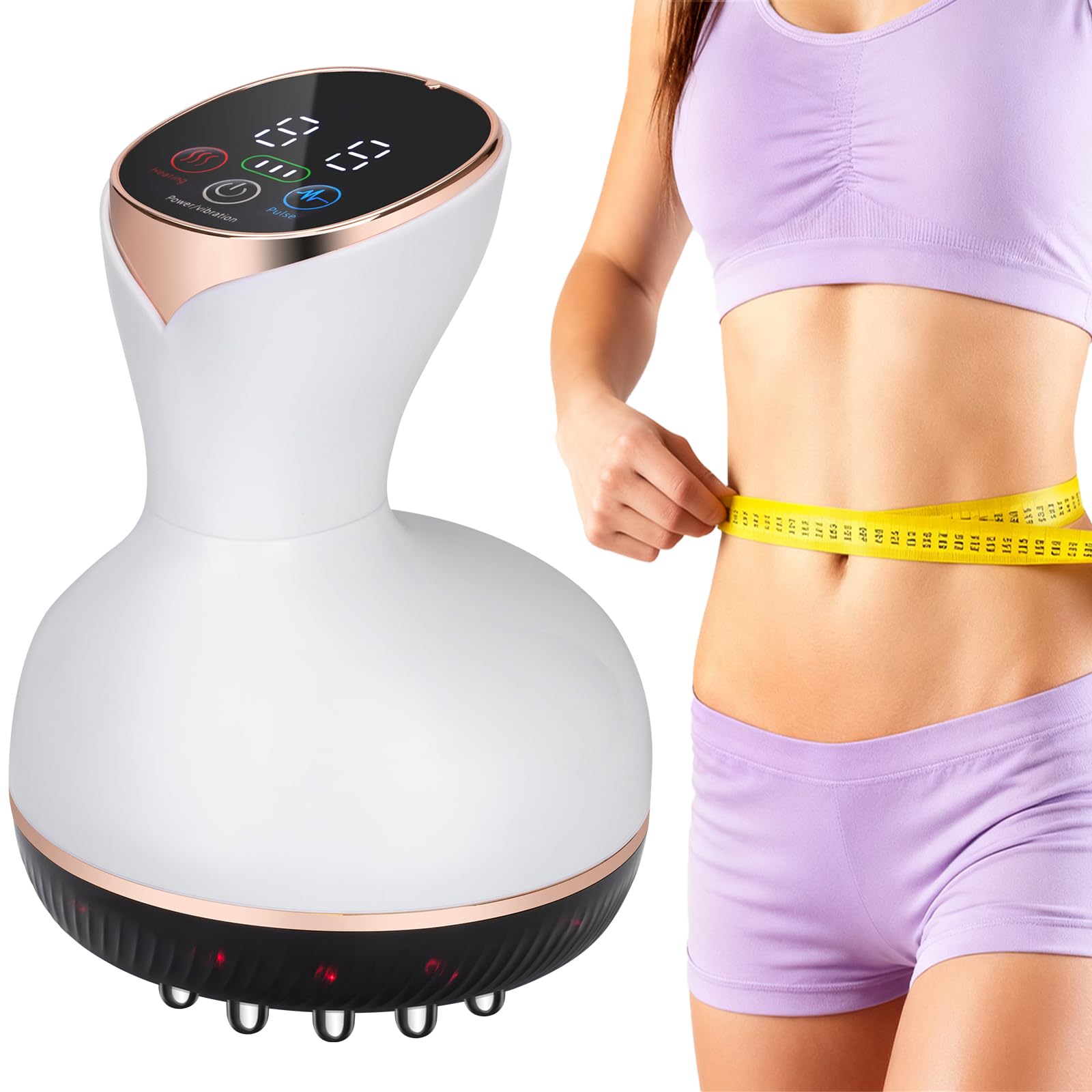 Photo 1 of ********FOR PARTS ONLY/NON-FUNCTIONAL********* Lymphatic Drainage Massager, Cellulite Massage Tool Helps Reduce Stretch Marks & Cellulite Remover, for Belly, Legs, Arms, 30 Levels Microcurrent, Red Light, Heat and Vibration Body Engraving Machine