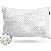 Memory Foam Toddler Pillow,20X14’ Kids Pillow with Machine Washable Comfortable Pillowcase Rayon Derived from Bamboo,Adjustable Height Toddler Pillows for Sleeping 2-6 Years Old (1, White)