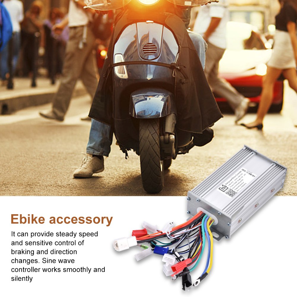 VGEBY Ebike Speed Controller, 48V 500W Brushless Motor Sine Wave