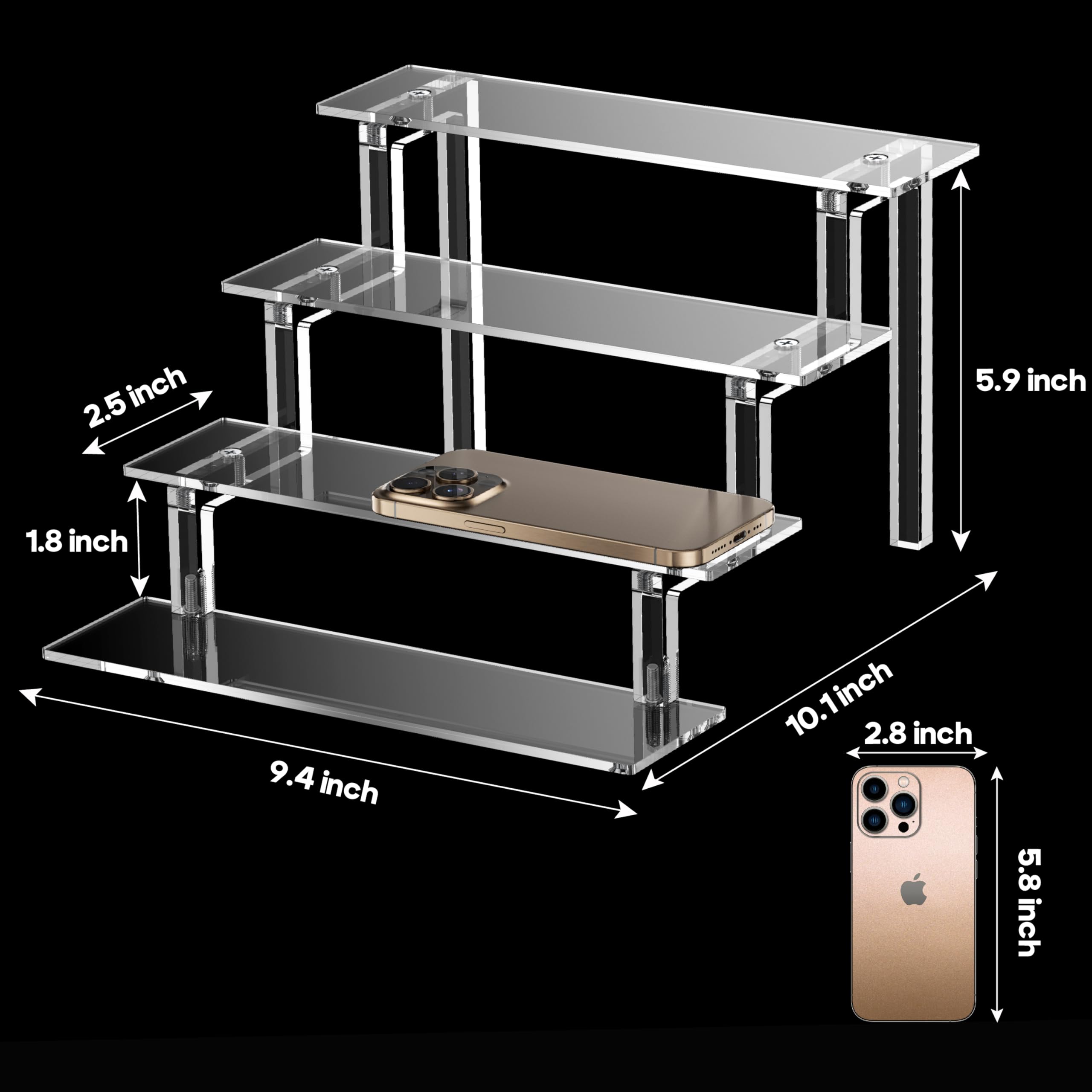 Mua Kcrystenia Perfume Organizer Stand, 4 Tier Display Riser Shelf ...