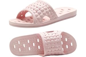 Quick Drying Shower Slippers non-slip Bathroom Slippers Drain Holes Shower Shoes for Women and Men Dorm pool gym