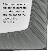 NTBAY 500 Thread Count Egyptian Cotton Fitted Sheet 135x190 Deep Pocket 30cm view 6