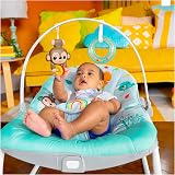 Bright Starts Wild Vibes Infant to Toddler Rocker with Vibrations Unisex view 3