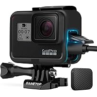 Sametop Frame Mount Housing Case Compatible with GoPro Hero 7 Black, 7 Silver, 7 White, Hero 6 Black, Hero 5 Black, Hero…