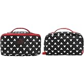 Disney Mickey Mouse Ears All-Over Print 23.5 CM Black Cosmetic Bag