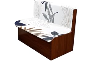 CRFATOP Floral RV Dinette Cushion Slipcover Printed Camper Cushion Covers Stretch Loveseat Sofa Chair Cover Furniture Protector for RV Camper Car Bench 1 Backrest Cover & 1 Bench Cover,15