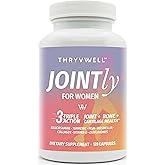 Jointly for WOMEN – All-in-one Joint Bone & Cartilage Supplement – Glucosamine Chondroitin MSM Turmeric Boswellia Collagen Vitamin D Calcium Hyaluronic Acid Magnesium & Isoflavones – 120 Capsules