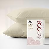 MAYFAIR LINEN 100% Egyptian Cotton Pillow Cases King - 800 Thread Count Pillow Cases King Size Set of 2, Cooling & Breathable Extra Long Staple Sateen Weave Cotton Pillow Covers for Bed - Sand