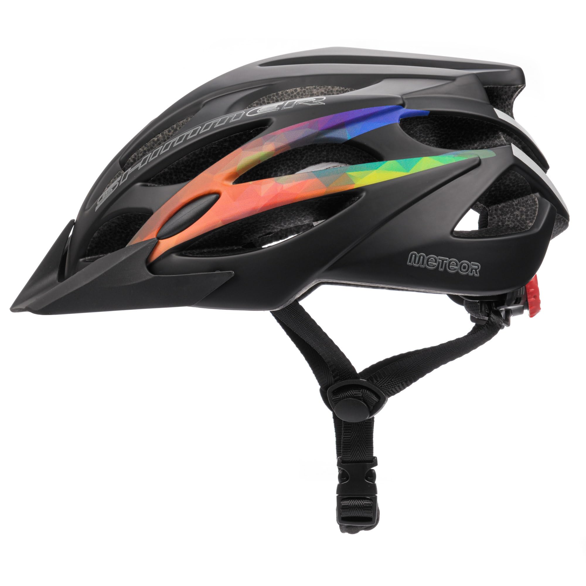 meteor Cycling Helmet Comfortable Lightweight Breathable Helmet Safety Protective Unisex Bicycle Bike Hover Board Inline Skate Scooter Helmet Adjustable Shimmer - L(58-61 cm, 22,8-24 inch)