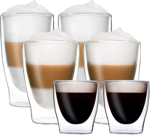 Verres Duos Feelino à double paroi, tasse thermos, pour garder les boissons chaudes ou froides