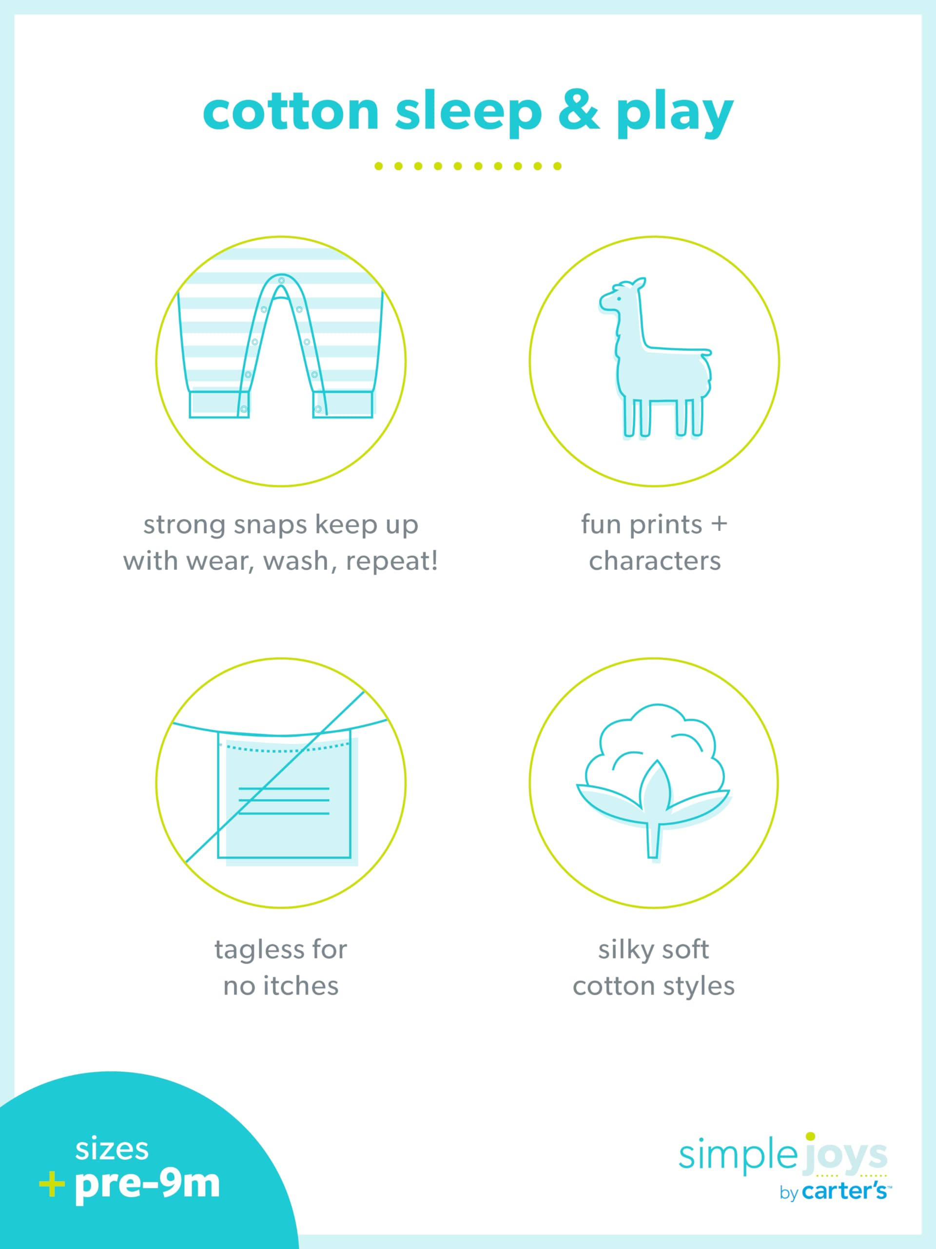 Simple Joys by Carter's 3-pack Sleep and Play