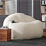 FEYOTH Breathable and Comfortable Bean Bag Chair Big Lamb Velvet Bean Bag Sofa Set Lazy Sofa Bed unfilled Children's Adult Ba