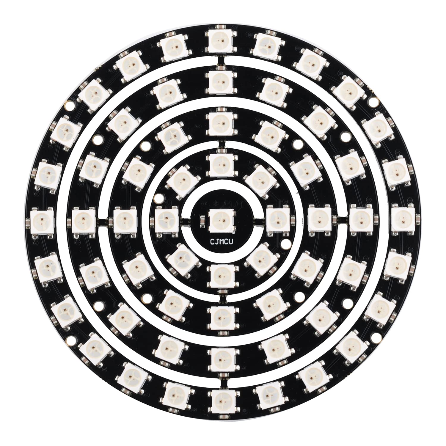 Stemedu 61 Bits WS 2812 5050 RGB LED Ring Lamp Light Addressable with Integrated Drivers for Streaming, Makeup, Video Recording, Conferencing