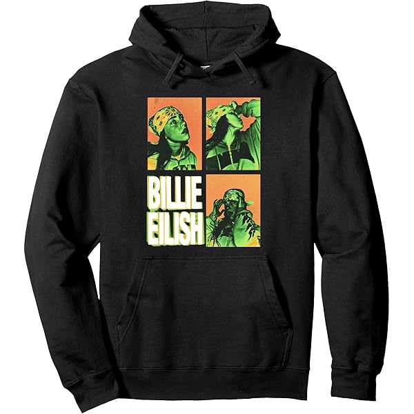Amazon.com: Official Billie Eilish Hand Face Photo Black Premium
