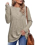 OFEEFAN Womens Tops Dressy Casual Fall Sweaters for