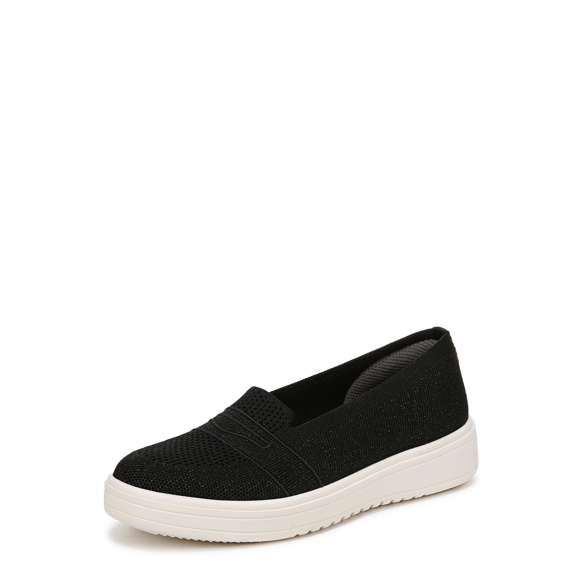 Bzees For Lifestride Women’s Valley Comfort Loafers, Black/Vanilla, 8.5 Wide