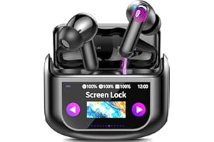 QXUFV AI Translation Earbuds Real Time,164 Language/7 Translation Modes Translator Earbuds with Audio and Video Calls,No Subscription,5 EQ Modes Touch Screen Translator Headphones,48H AI Ear Buds Translator