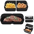 Air Fryer Silicone Liners for Ninja Foodi 11 Quart/Topzee11-QT Large XL MegaZone FlexBasket AD600CO for Ninja Foodi Flexdrawe
