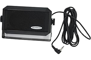 VECTORCOM Rectangular 3.5mm Plug 5W External Speaker/CB Speaker for Ham Radio, CB and Scanners TRD550