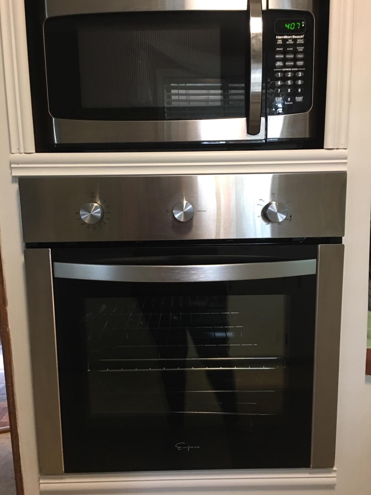 53/mo Finance Empava 24" Electric Single Wall Oven 10 Cooking