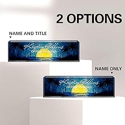 Custom Name Plate for Desk, Acrylic Office Decor