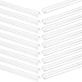 24 Pcs 39 3/8" x 9/16" x 9/16" Channel PVC Light Mounting Track Clear Led Neon Flex Mounting Holder Rope Light Track Decorative Plastic Channel Mount for LED Strip Light Wall Outdoor Patio 3.3ft Long