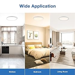 CycevSun 15.8 Inch Dimmable LED Ceiling Light Flush