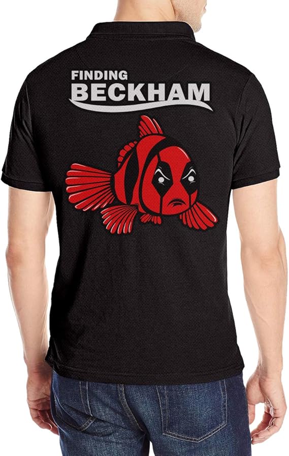 Amazon Co Jp ポロシャツ メンズ Finding Beckham 面白い図案デザｲﾝ 半袖 通気性 ゴルフポロ Tシャツ 夏 春 通勤 トレーナー スポーツ ゴルフウェア 服 ファッション小物
