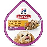 Hill's Science Diet Puppy Small &amp; Mini Wet Dog Food | #1 Veterinarian Recommended, Chicken &amp; Vegetables, 3.5 oz. Trays, 12-Pack