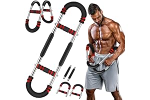 Antuoo Twister Arm Trainer, Adjustable 3 Resistance Levels 60-100 lbs, Chest Workout Equipment, Arm Trainer, Twister Arm Trainer for Men & Women