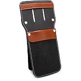 JRONG Tols Archery Leather Pocket Arrow Quiver, Portable 8 to10 Arrows Holder with Plastic Sheet Insert, Left or Right Handed Lightweight Archery Hip Quiver