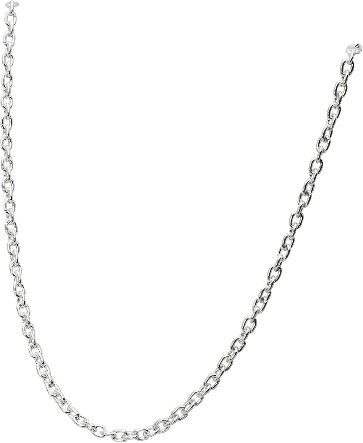 Amazon Co Jp Je Pretty 925 Silver 0 05 Inch 1 3 Mm Wide Cable Chain Length 15 0 23 6 Inches 38 60 Cm 17 7 Inches 45 Cm Necklace Chain Men S Women S Azuki Bean Chain Jewelry