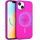 FELONY CASE for Apple iPhone 15 - Neon Pink MagSafe Case, Crystal Clear & Gloss Finish, Magnetic iPhone Case, Shockproof TPU & Polycarbonate Protective Cover, Compatible with MagSafe Accessories