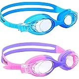 Vorshape Kids Swim Goggles 2 Pack Swimming Goggles for Child and Teens