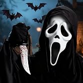 Halloween 3D Skeleton Mask Costume Accessory | Full Head Mask for Adults, Creepy Latex Mask for Cosplay &amp; Party Fun