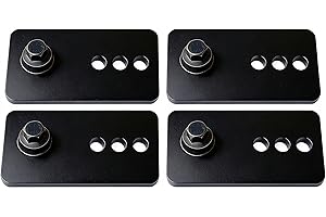 TDPROMOTO Aerospace-Grade Aluminum Seat Relocation Brackets Kit for 1967-2002 Camaro/Firebird | 1.5/2/2.5" 3-Position Adjustable | 50% Lighter Than Steel | Anti-Corrosion & Rustproof (Set of 4)